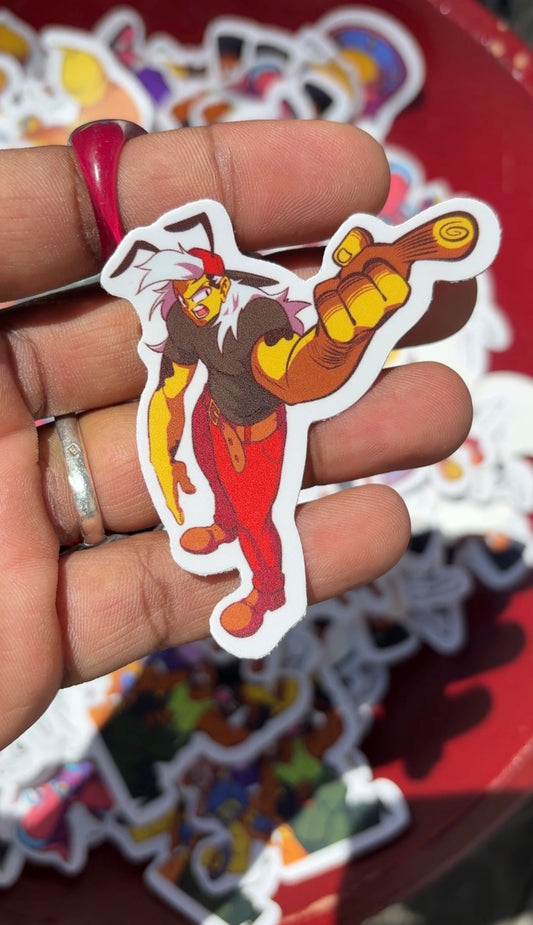 PRIMAL FIGHTERZ STICKERS: HARVEY