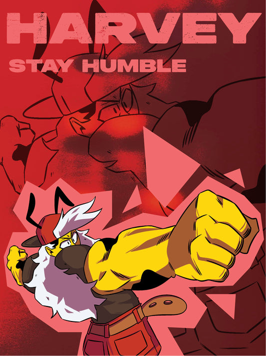 PRIMAL FIGHTERZ PRINT: HARVEY